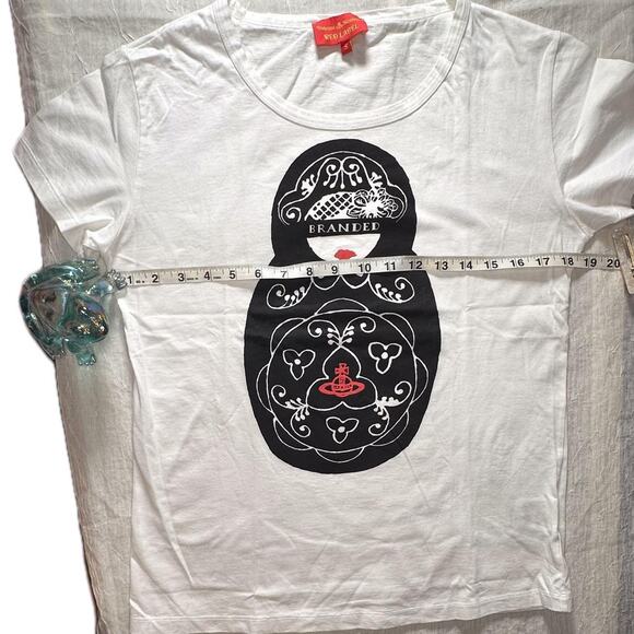Vivienne Westwood Russian Nesting Doll White Tee - Size S - Picture 4 of 5